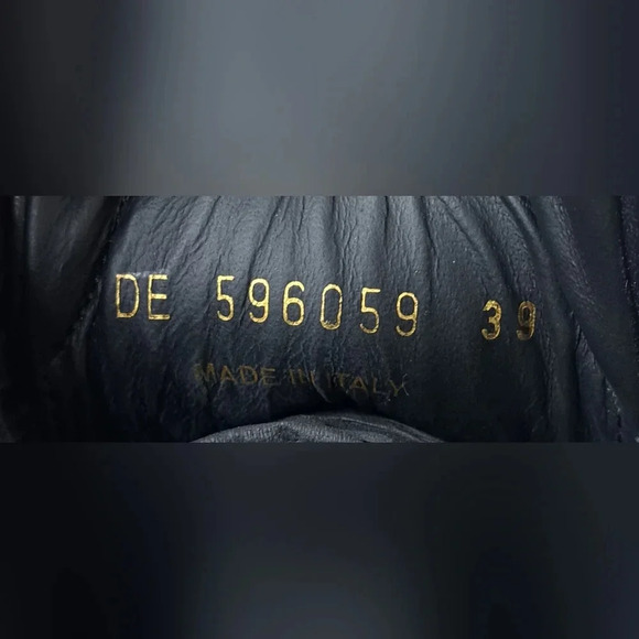 NWT Saint Laurent Andy Sneakers  Shoes Low Top Black Leather Lace-Up 39 EU 9 US - Picture 5 of 16